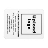 Business White Flexible Photo Magnet Magneet (Horizontaal)