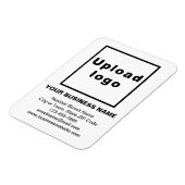 Business White Flexible Photo Magnet Magneet (Linkerzijde)