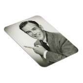 Businessman Pointing Magneet (Rechterzijde)