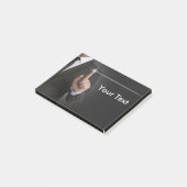 Businessman touchscreen anthracite concept post-it® notes (Schuin)