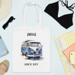 busje in Delfts Blauw aanpasbaar Tote Bag