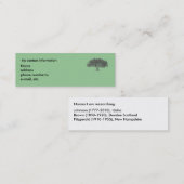 Buskaart - Genalogisch onderzoek Mini Visitekaartje (Voorkant / Achterkant)