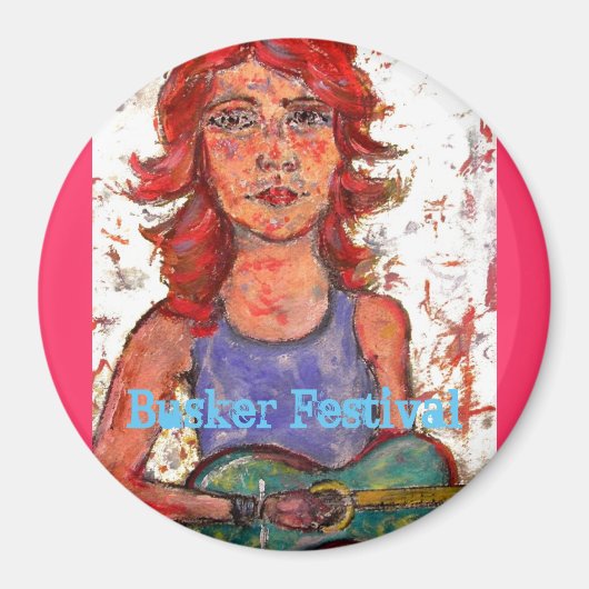 Busker Festival Magnet Magneet (Voorkant)