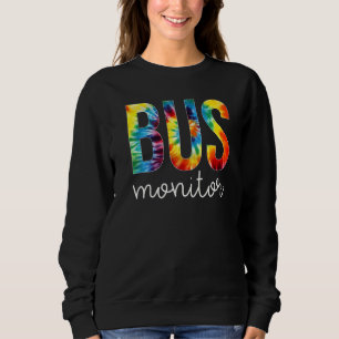 Busmonitor Tie Dye Waarderingsdag Hallo Terug Naar Trui