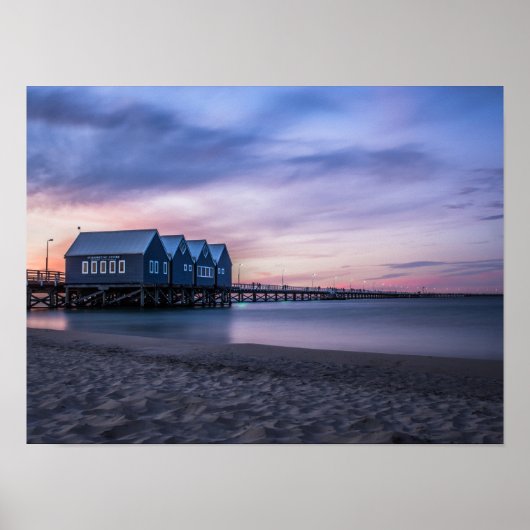 Busselton Jetty at Dusk Poster (Devant)