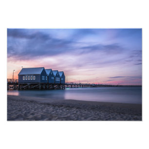 Busselton Jetty in Dusk Foto Afdruk