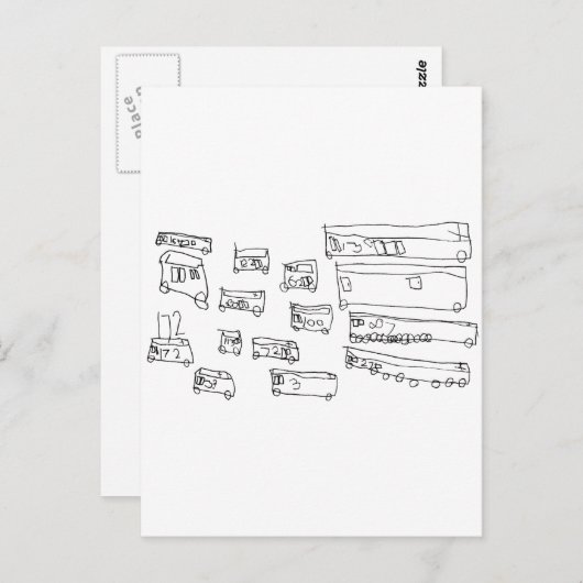 Bussen Briefkaart (Voorkant / Achterkant)