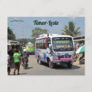 Bussen naar Baucau Timor Leste Briefkaart