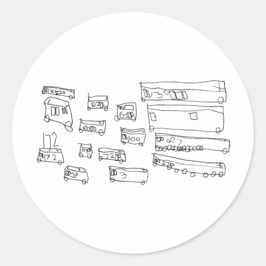 Bussen Ronde Sticker (Voorkant)