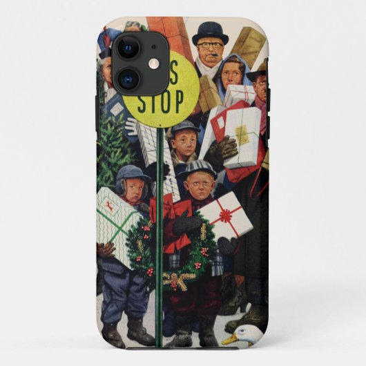 Busstop voor Kerstmis Case-Mate iPhone Case (Achterkant)