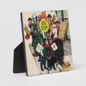 Busstop voor Kerstmis Fotoplaat (Voorkant)