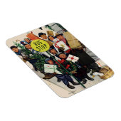 Busstop voor Kerstmis Magneet (Rechterzijde)