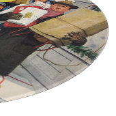 Busstop voor Kerstmis Snijplank (Hoek)