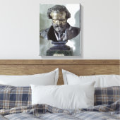 Bust of Giuseppe Verdi Canvas Afdruk (Insitu (Slaapkamer))