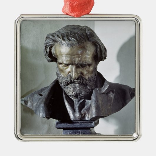 Bust of Giuseppe Verdi Metalen Ornament (Voorkant)