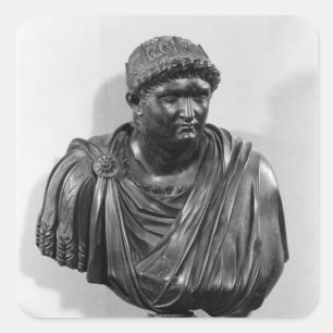 Bust of Nero, kopie van het origineel Vierkante Sticker