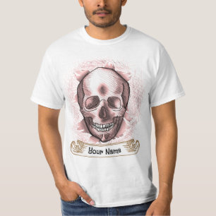 Bust uit de rode huid t-shirt