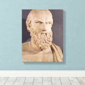 Bust van Aeschylus Canvas Afdruk (Insitu (Houten vloer))