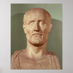 Bust van Alcibiades Poster