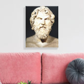 Bust van Antisthenes Canvas Afdruk (Insitu (Woonkamer))