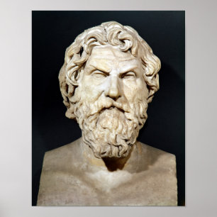 Bust van Antisthenes Poster