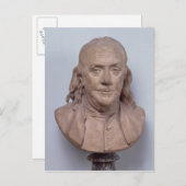 Bust van Benjamin Franklin 1778 Briefkaart (Voorkant / Achterkant)