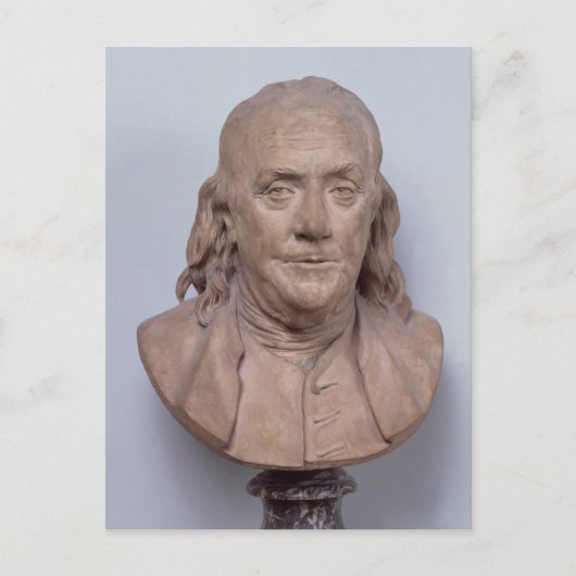 Bust van Benjamin Franklin 1778 Briefkaart (Voorkant)