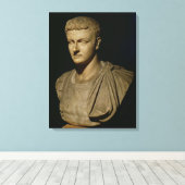 Bust van Caligula Canvas Afdruk (Insitu (Houten vloer))