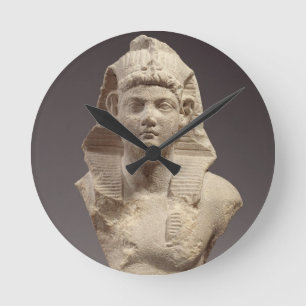Bust van een Romeinse keizer als farao (marmer) Ronde Klok