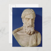 Bust van Epicurus Briefkaart (Voorkant / Achterkant)