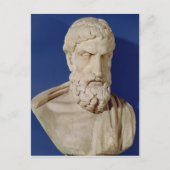 Bust van Epicurus Briefkaart (Voorkant)