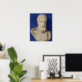 Bust van Epicurus Poster (Thuiskantoor)