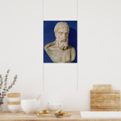 Bust van Epicurus Poster (Keuken)