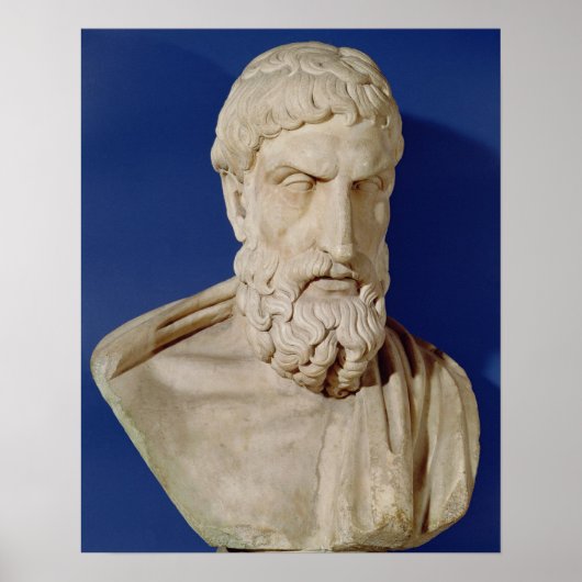 Bust van Epicurus Poster (Voorkant)