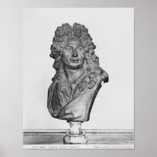 Bust van Gerard Audran Poster