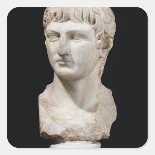 Bust van Germanicus Vierkante Sticker (Voorkant)