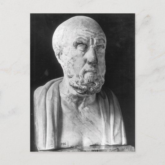Bust van Hippocrates Briefkaart (Voorkant)