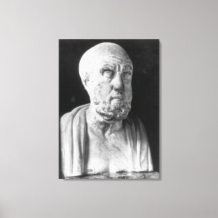 Bust van Hippocrates Canvas Afdruk