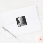 Bust van Hippocrates Vierkante Sticker (Envelop)