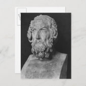 Bust van Homer, Hellenistische periode Briefkaart (Voorkant / Achterkant)