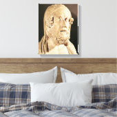 Bust van Homer, Hellenistische periode Canvas Afdruk (Insitu (Slaapkamer))