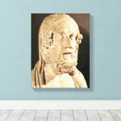 Bust van Homer, Hellenistische periode Canvas Afdruk (Insitu (Houten vloer))