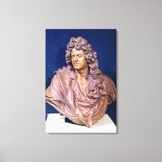 Bust van Jean Baptiste Lully Canvas Afdruk (Voorkant)