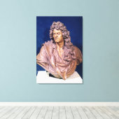 Bust van Jean Baptiste Lully Canvas Afdruk (Insitu (Houten vloer))