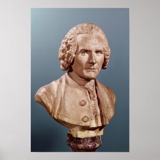 Bust van Jean-Jacques Rousseau Poster (Voorkant)