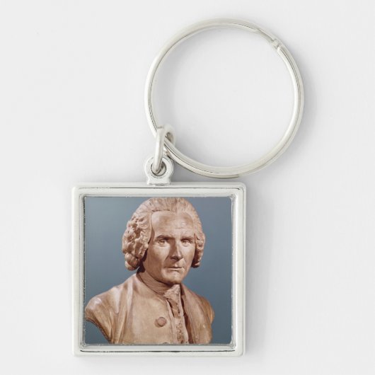 Bust van Jean-Jacques Rousseau Sleutelhanger (Voorkant)