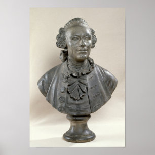 Bust van Johan Georg Wille Poster