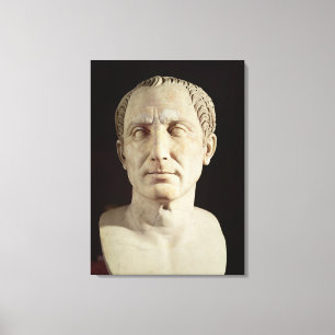 Bust van Julius Caesar 2 Canvas Afdruk