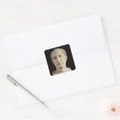 Bust van Julius Caesar 2 Vierkante Sticker (Envelop)