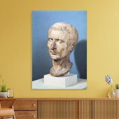 Bust van Julius Caesar Canvas Afdruk (Insitu (Woonkamer))